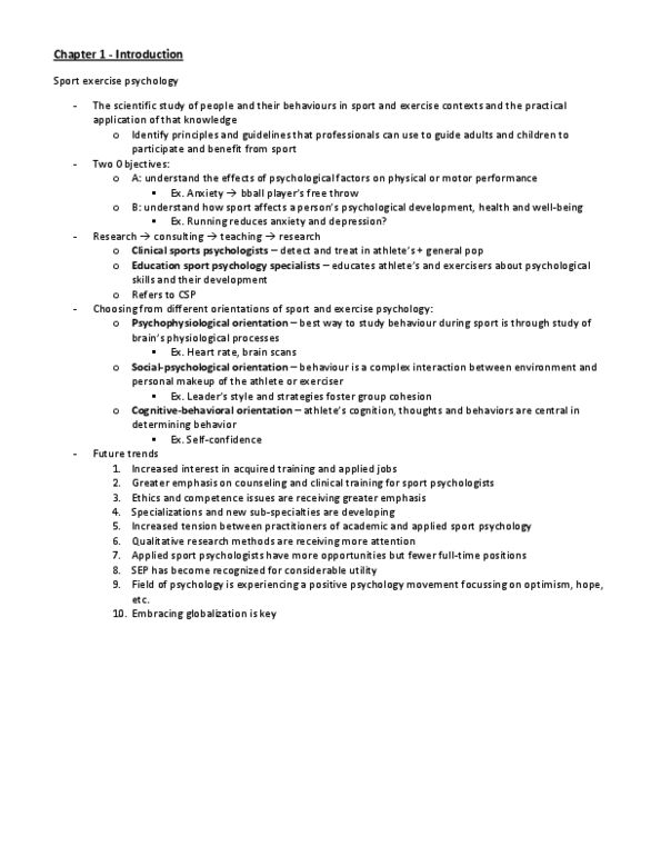 Kinesiology 1088A/B Chapter Notes -Active Listening, Goal Setting, Health Belief Model thumbnail