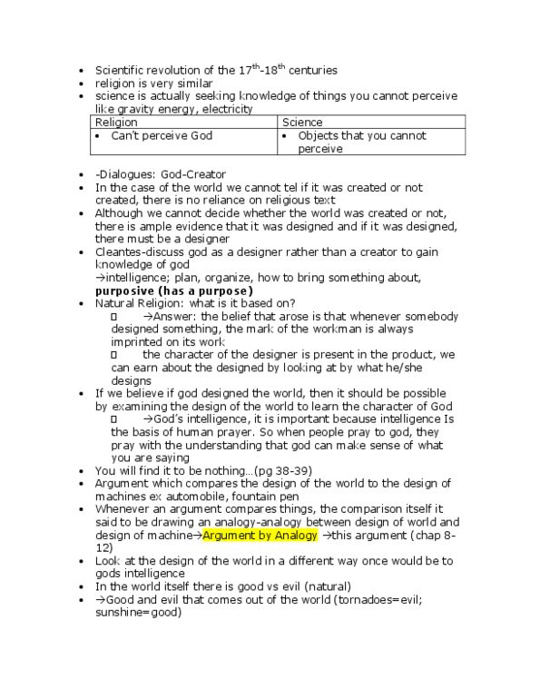 HUMA 1160 Lecture Notes - Omnipotence, Audianism, Cartesian Doubt thumbnail