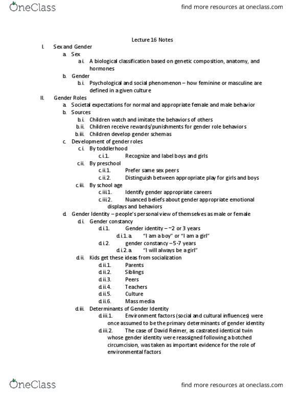 PSY BEH 11B Lecture Notes - Lecture 16: Frontal Lobe, Mental Rotation, Gender Identity thumbnail