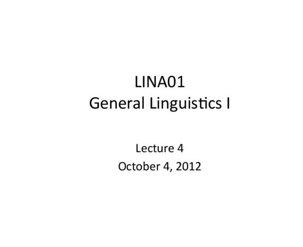 LINA01H3 Lecture Notes - Joule, Phonetic Transcription, Complementary Distribution thumbnail