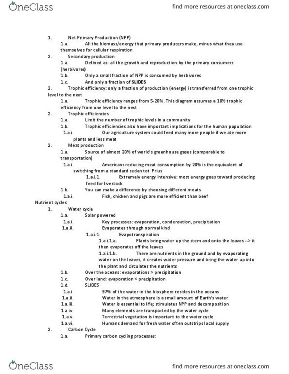 BILD 3 Lecture Notes - Lecture 29: Cellular Respiration, Penicillin, Phosphorus Cycle thumbnail