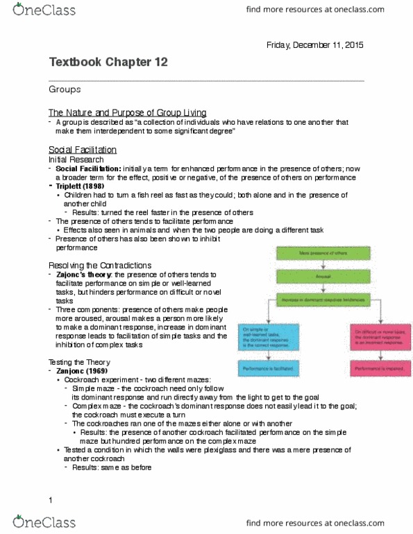 PSYC 215 Chapter Notes - Chapter 12: Cockroach, Individuation, Cognitive Flexibility thumbnail