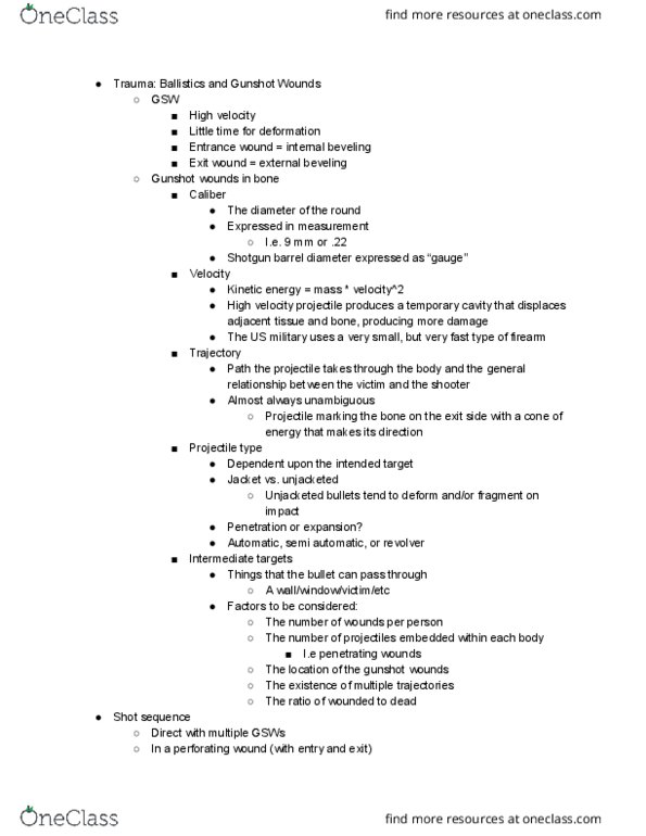 ANT 3520 Lecture Notes - Lecture 13: Kinetic Energy thumbnail