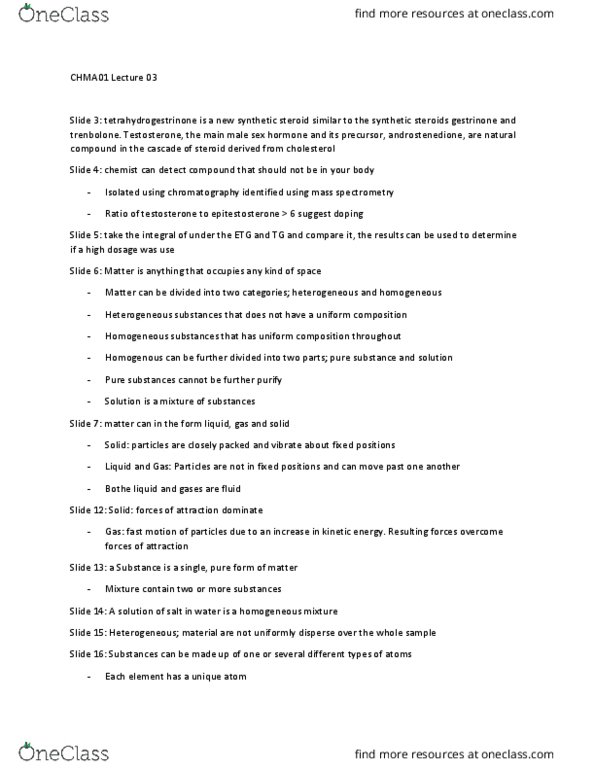 CHMA10H3 Lecture Notes - Lecture 3: Gestrinone, Trenbolone, Tetrahydrogestrinone thumbnail