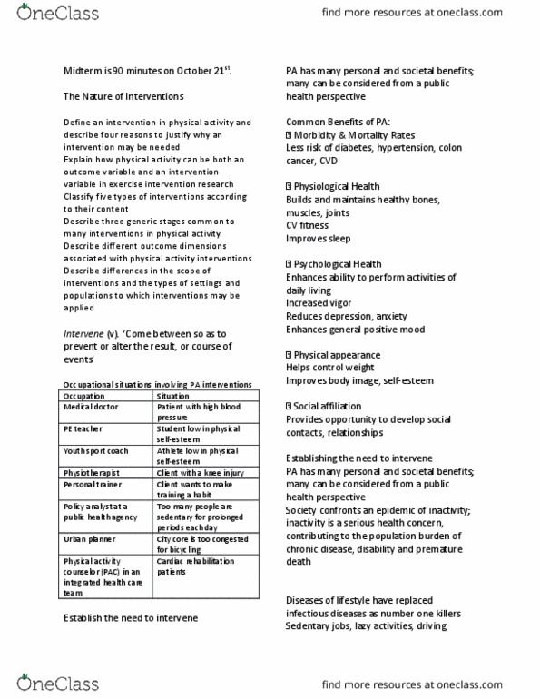 APA 2111 Lecture Notes - Lecture 1: Positive Youth Development, Motor Learning, Personal Trainer thumbnail