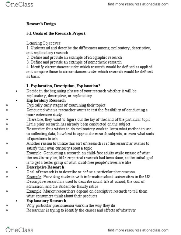 SOCI 211 Chapter Notes - Chapter 5: Voluntary Childlessness, Nomothetic, African-American Civil Rights Movement (1954–1968) thumbnail