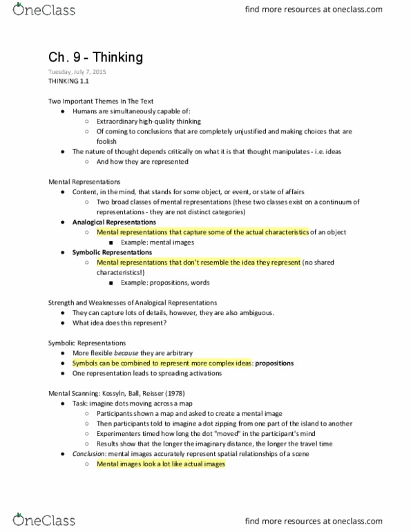 PSYCH 9B Chapter Notes - Chapter 9: Electromagnetic Induction, Representativeness Heuristic, Transcranial Magnetic Stimulation thumbnail