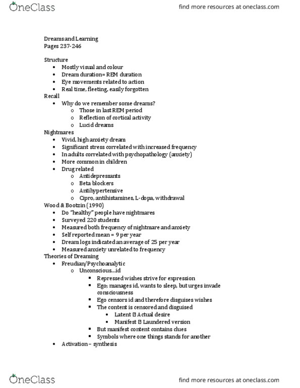 Psychology 1000 Lecture Notes - Lecture 1: Ciprofloxacin, Antihypertensive Drug, Antihistamine thumbnail