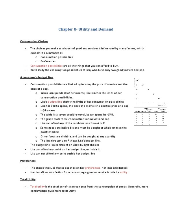 Economics 1010 Lecture Notes - Economic Surplus, Bounded Rationality, Normal Good thumbnail