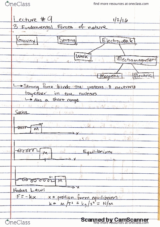 PHYSICS 1A Lecture Notes - Lecture 9: Oni thumbnail