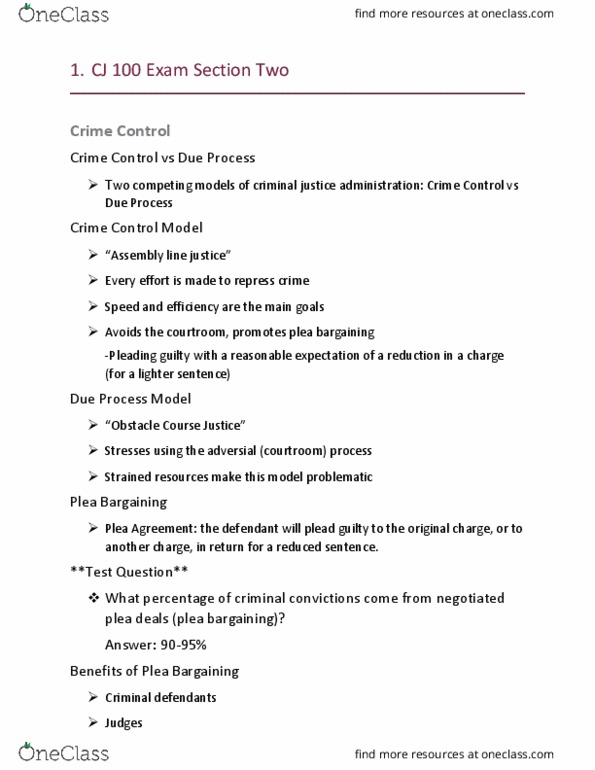 CJ 100 Lecture Notes - Lecture 10: Edwin Sutherland, Social Change, Selfishness thumbnail