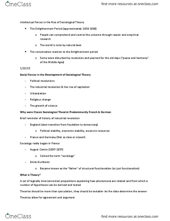 SOC 1000 Lecture Notes - Lecture 2: George Herbert Mead, Content Analysis, Substance Abuse thumbnail