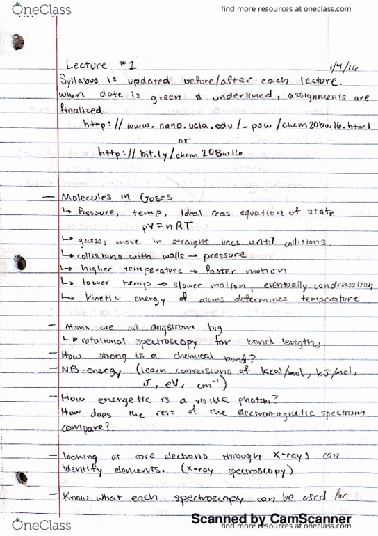 CHEM 20B Lecture Notes - Lecture 1: Rotational Spectroscopy thumbnail