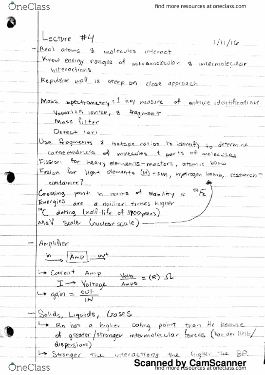 CHEM 20B Lecture Notes - Lecture 4: Spectroscopy, Maltese Lira, Gallium Arsenide thumbnail