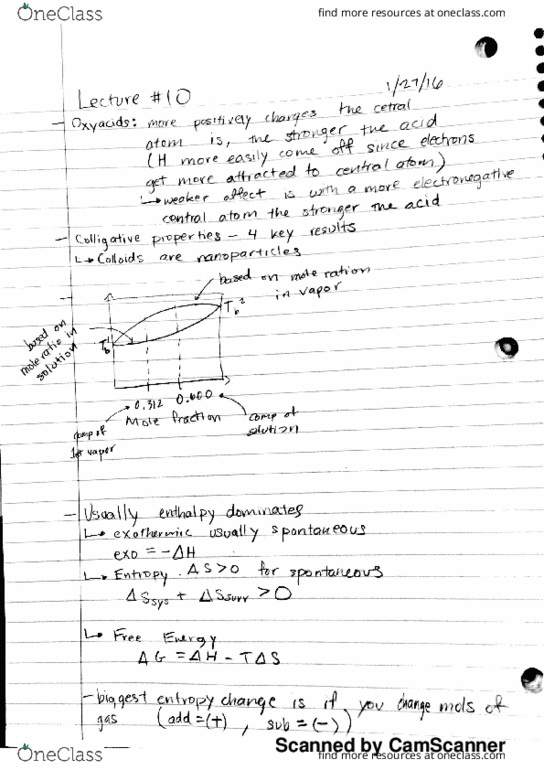 CHEM 20B Lecture Notes - Lecture 10: Mols, Colloid, Electronegativity thumbnail