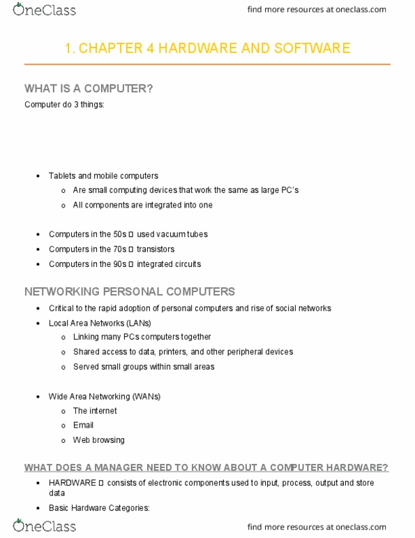 BUS 237 Chapter Notes - Chapter 4: Slide Projector, Magnetic Storage, Google Drive thumbnail