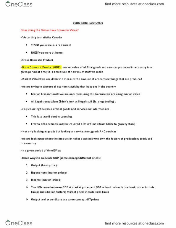 ECON 1BB3 Chapter Notes - Chapter 9: Capital Good, Government Spending, Unemployment Benefits thumbnail
