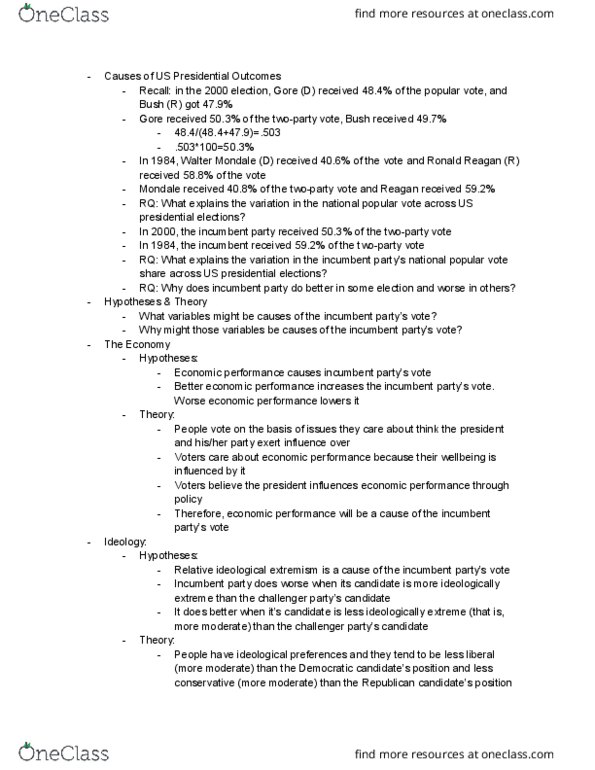 POL 51 Lecture Notes - Lecture 8: Walter Mondale thumbnail