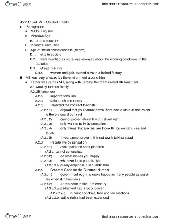 POLI1041 Lecture Notes - Lecture 2: Direct Democracy, Alexis De Tocqueville, Private Good thumbnail