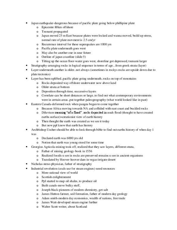 EESA06H3 Lecture Notes - Lecture 8: Deep Time, Arthur Holmes, Sedimentary Rock thumbnail