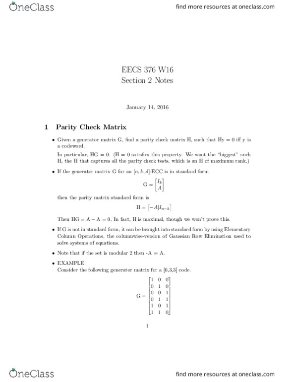 EECS 376 Lecture Notes - Lecture 7: Unit Vector, Hamming Code, Venn Diagram thumbnail