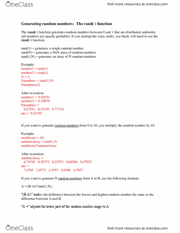 ENGRMAE 10 Lecture Notes - Lecture 13: Printf Format String thumbnail
