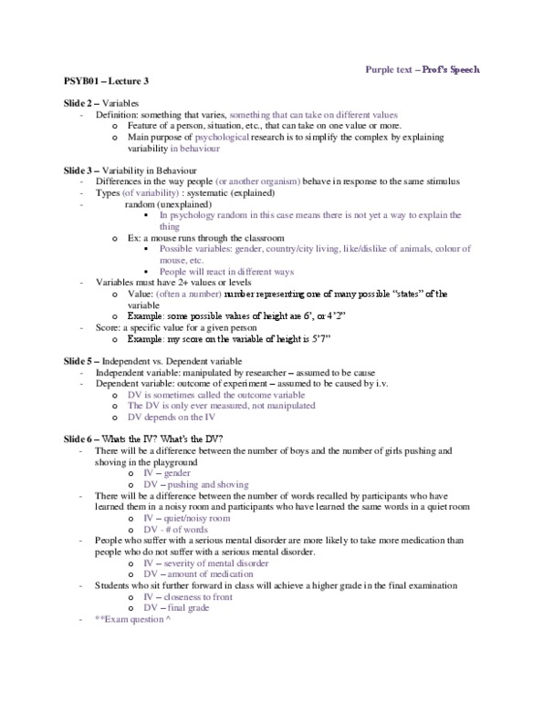 PSYB01H3 Lecture Notes - Lecture 3: Discriminant, Content Validity, Construct Validity thumbnail