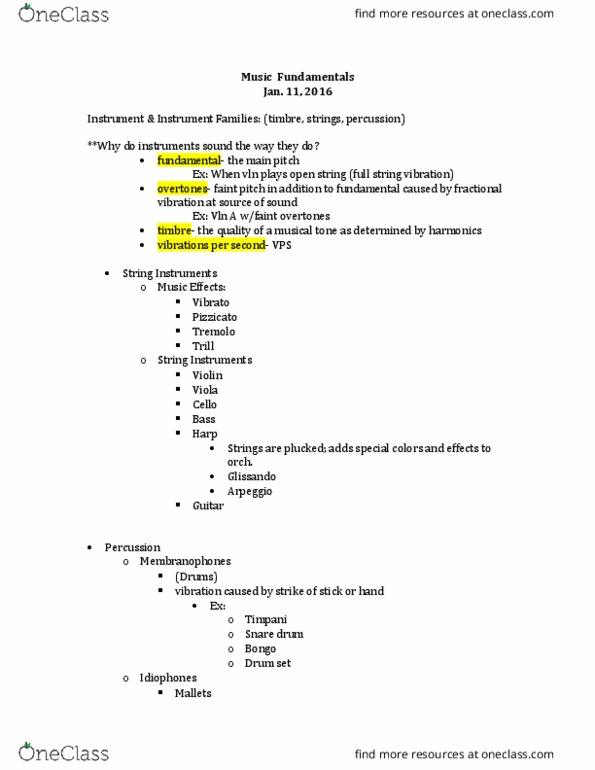 MUS 200 Lecture Notes - Lecture 1: Aria, Exoticism, An Alpine Symphony thumbnail