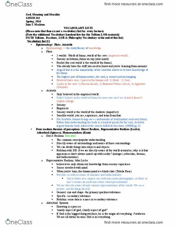 REL 101 Lecture Notes - Lecture 1: Vaishnavism, Synoptic Gospels, Wiler thumbnail