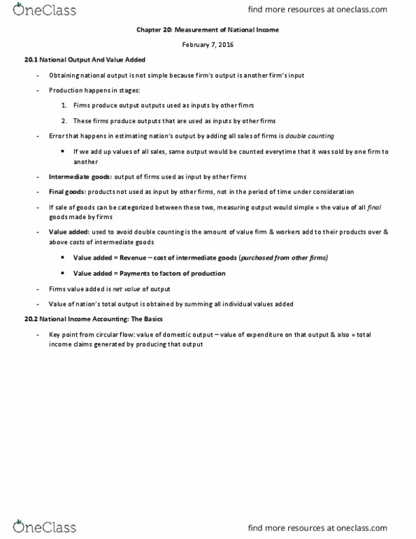ECO102H1 Chapter Notes - Chapter 20: Black Market, Gdp Deflator, Retained Earnings thumbnail