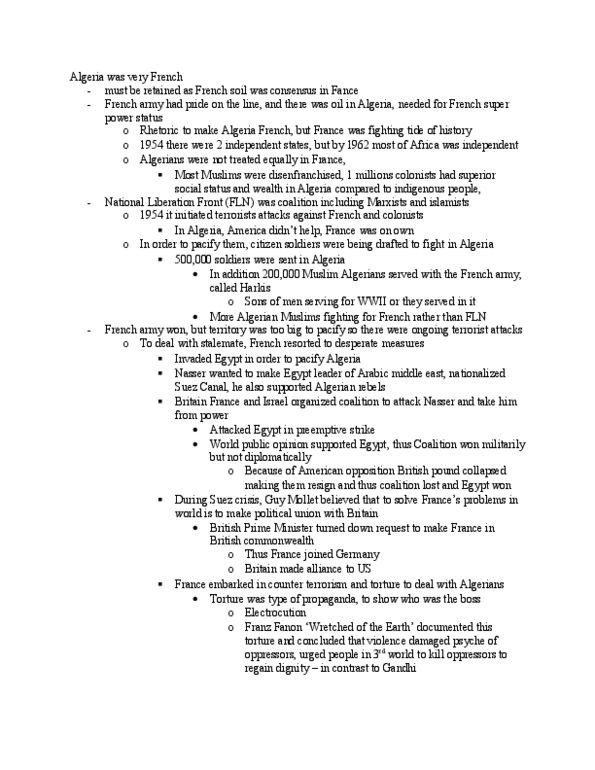 HIS388H1 Lecture Notes - Lecture 11: Fouchet Plan, Édith Cresson, Popular Front thumbnail