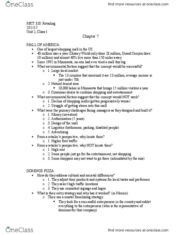 ECO 211 Lecture Notes - Lecture 7: Mall Of America, Apple, Glossary Of Climbing Terms thumbnail