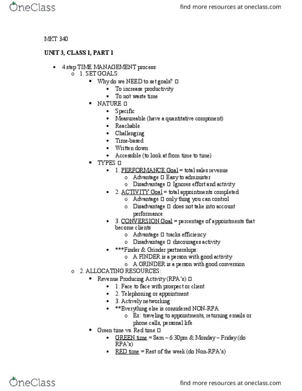 MKT 340 Lecture Notes - Lecture 8: Unit, Paradigm Shift thumbnail