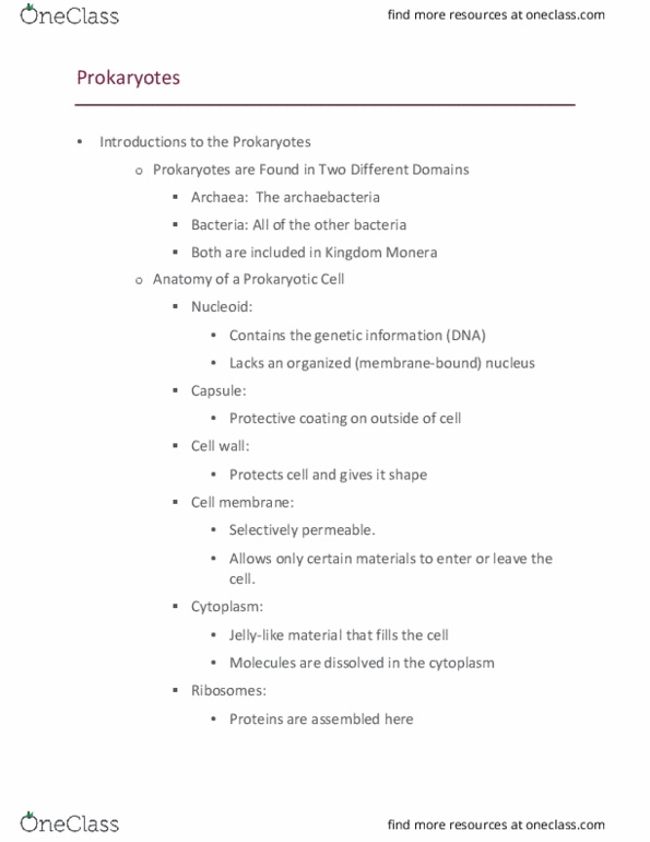 BIOL-Q 201 Lecture Notes - Lecture 2: Flagellum, Clostridium, Hypotension thumbnail