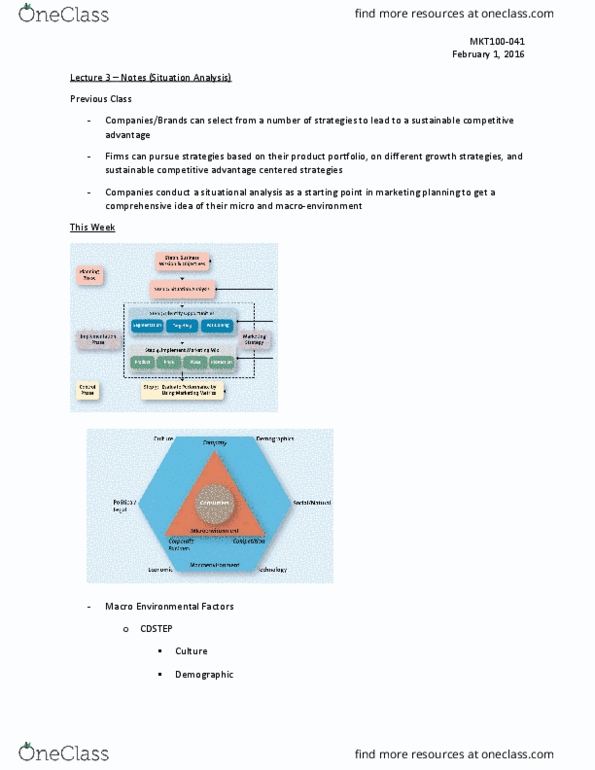 MKT 100 Lecture Notes - Lecture 3: Consumer Confidence, Habitat, Cash Flow thumbnail