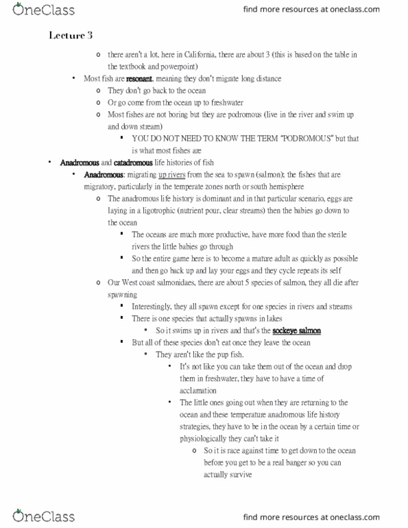 BIO SCI E179 Lecture Notes - Lecture 3: American Eel, Subtropics, Fish Migration thumbnail