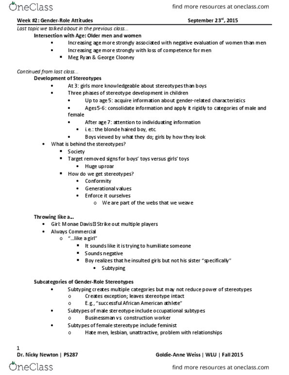 PS287 Lecture Notes - Lecture 5: Subtyping, Isaac Newton, Strikeout thumbnail