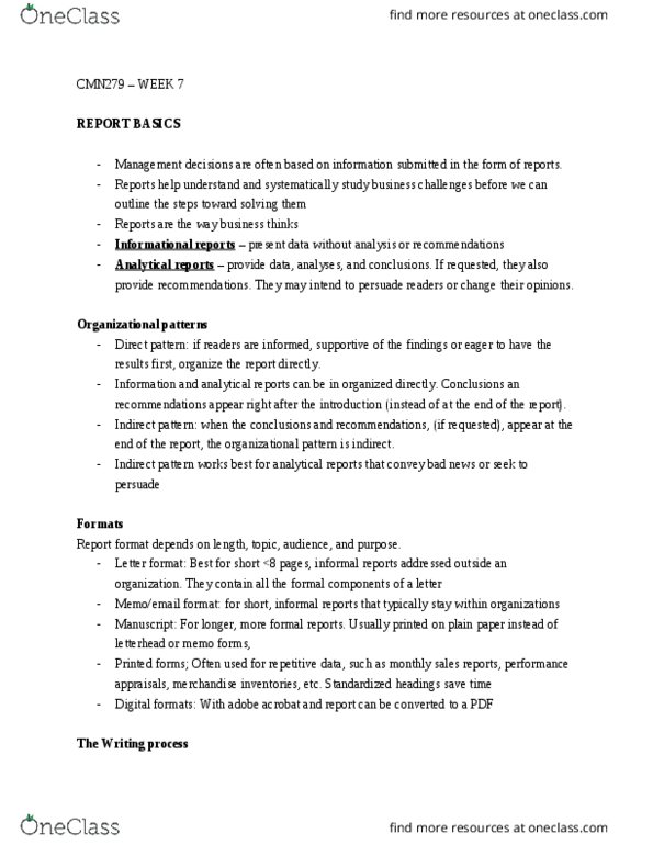 CMN 279 Lecture Notes - Lecture 7: Eye Strain, Operation N, Bar Chart thumbnail