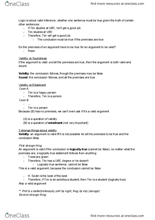 CPSC 121 Lecture Notes - Lecture 3: Soundness, Relevance Logic, If And Only If thumbnail