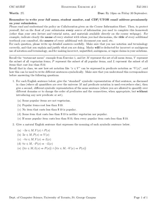 CSC165H1 Lecture Notes - Web Page, Set Notation thumbnail