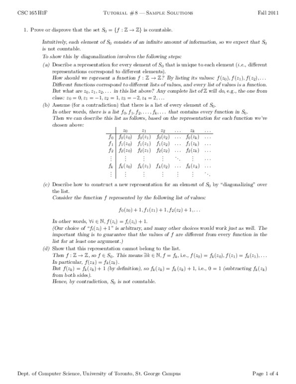 CSC165H1 Lecture Notes - Natural Number, Mathematical Induction thumbnail