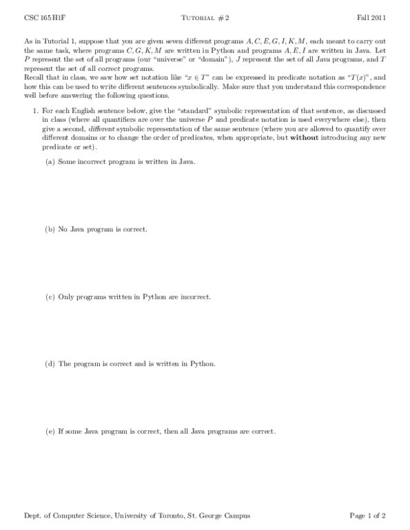 CSC165H1 Lecture Notes - Set Notation thumbnail