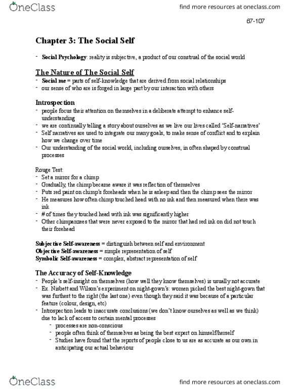 PSYC 215 Chapter Notes - Chapter 3: Construals, Social Class, Normative Social Influence thumbnail