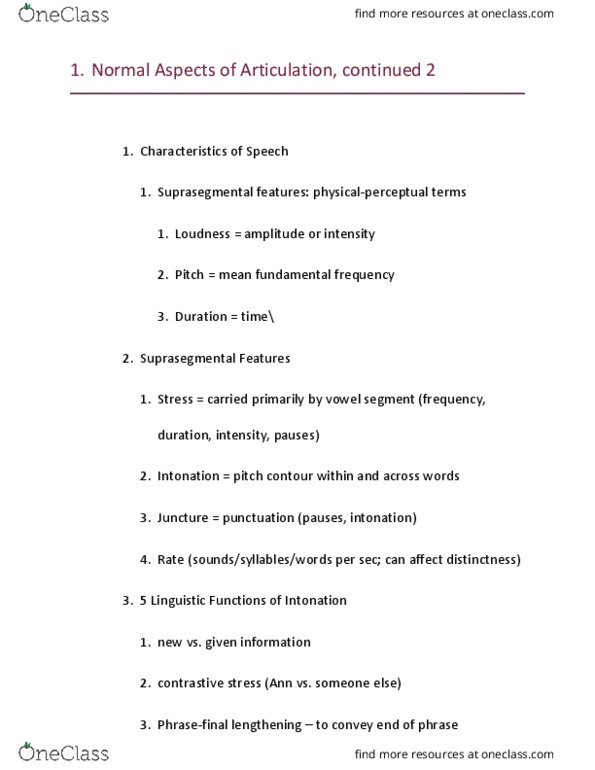 C_S_D 4320 Lecture Notes - Lecture 4: Pitch Contour, Fundamental Frequency, Declination thumbnail