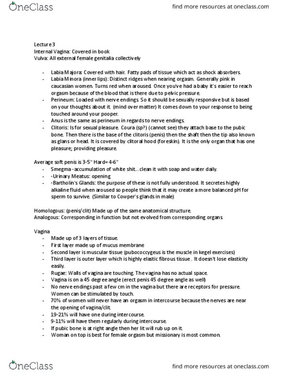 PSY 3122 Lecture Notes - Lecture 3: Mammary Gland, Sildenafil, Scrotum thumbnail