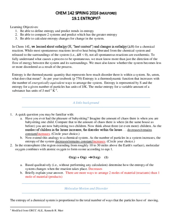 CHEM 142 Lecture Notes - Lecture 20: Joule, Sodium Nitrate, Rotation Around A Fixed Axis thumbnail