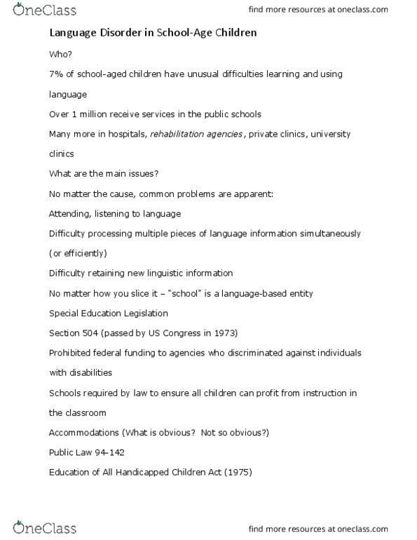 C_S_D 2120 Lecture Notes - Lecture 18: No Child Left Behind Act, Dyslexia, Blackboard thumbnail