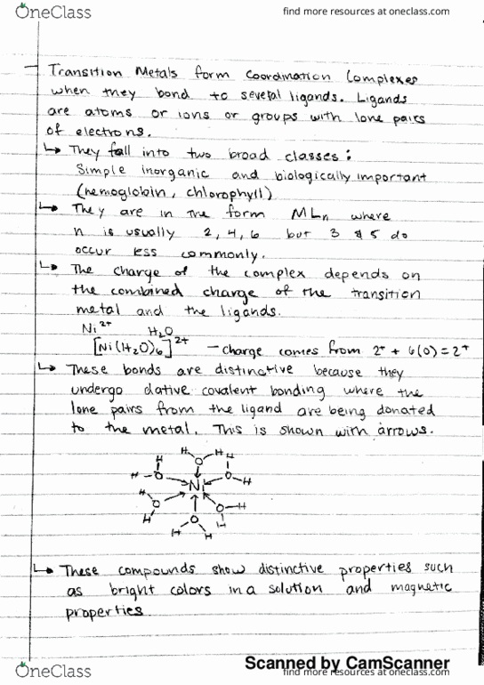 CHEM 20A Lecture Notes - Lecture 22: Coordination Number, Electronegativity, Choro thumbnail
