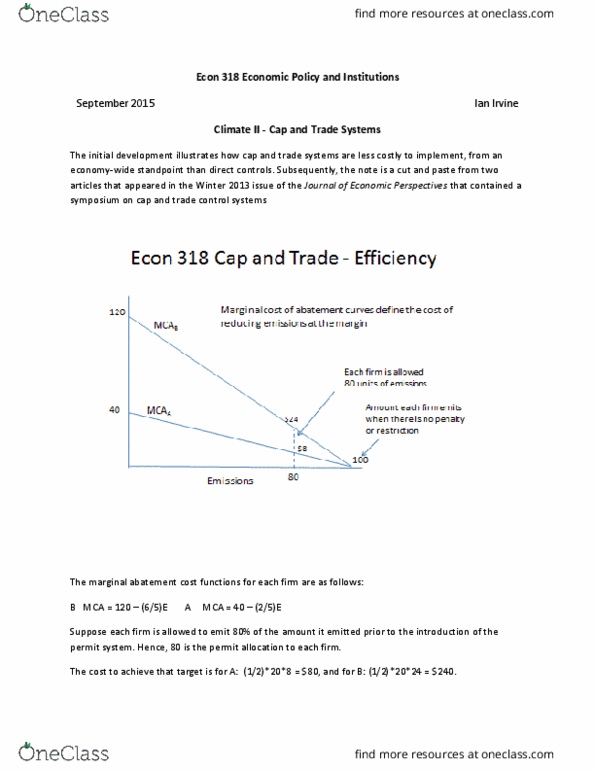 ECON 318 Lecture Notes - Lecture 13: Clean Development Mechanism, Externality, Sam Raimi thumbnail