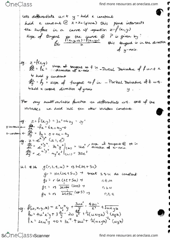 MAT133Y1 Lecture Notes - Lecture 31: Urt, Partial Derivative thumbnail